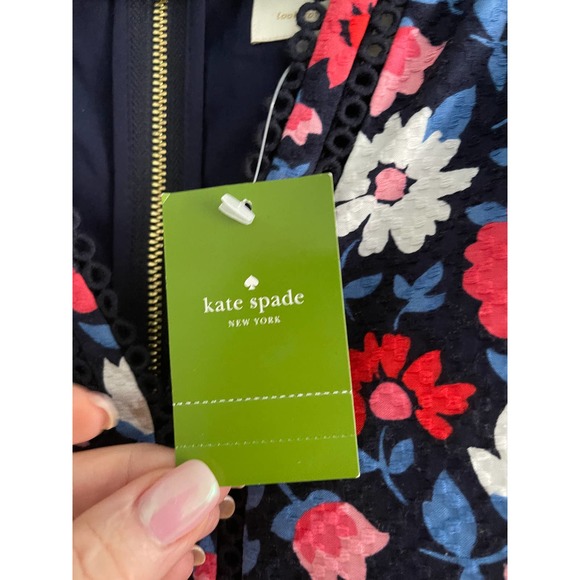 SOLD! Kate Spade NWT Daisy Jacquard Floral Embroidered Sleeveless Sheath Dress - Picture 7 of 12